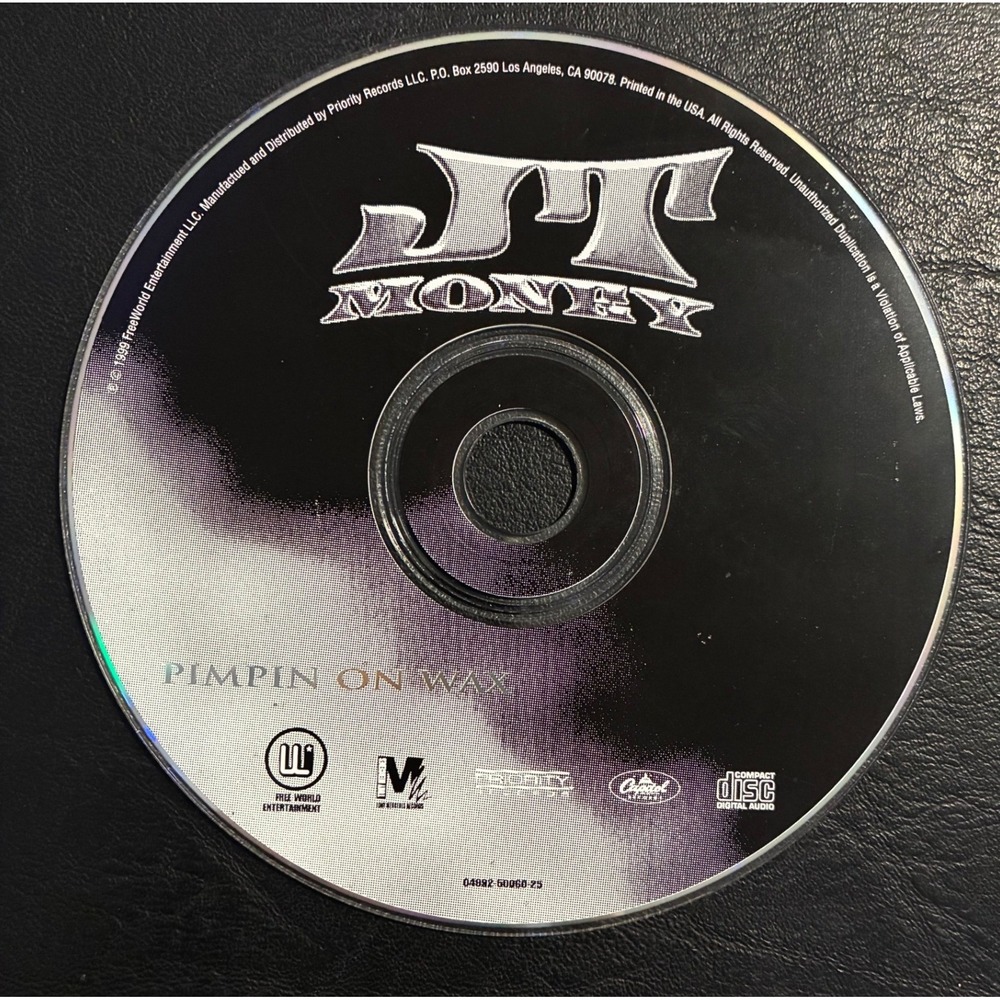 JT Money Pimpin On Wax CD 1999 Southern Hip Hop Priority Records 04992-50060-25